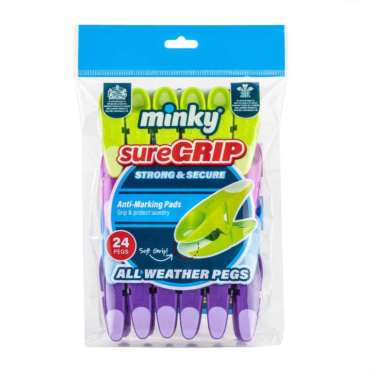 Minky SureGrip Pegs (24 Pack)