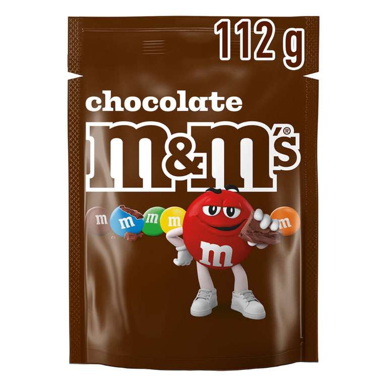 M&M's Chocolate Pouch, 112g - (S/S £1.21)