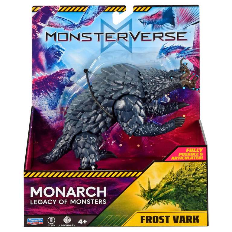 MonsterVerse Monarch Official Frost Vark 5-Inch Action Figure – Series-Inspired Kaiju Titan from Godzilla x Kong