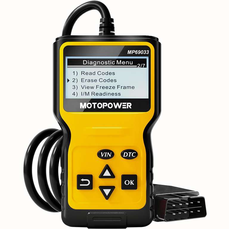 MOTOPOWER MP69033 OBD2 Scanner Universal Car Engine Fault Code Reader - Sold by MOTOPOWER DIRECT FBA