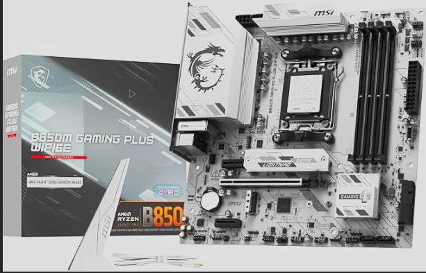 MSI B850M GAMING PLUS WIFI6E Motherboard, mATX - Supports AMD Ryzen 9000/8000 / 7000 Processors, AM5