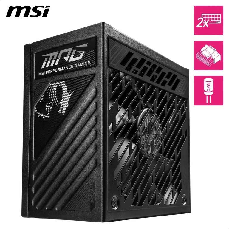 MSI MPG A850GS 850W ATX PCIe5 80 PLUS Gold PSU - With Code - Sold by STOCS UK