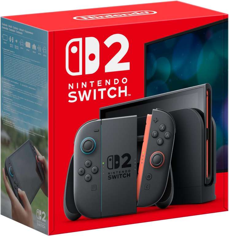 Nintendo Switch 2 (256GB Black) with Mario Kart World & Pokemon Pokopia