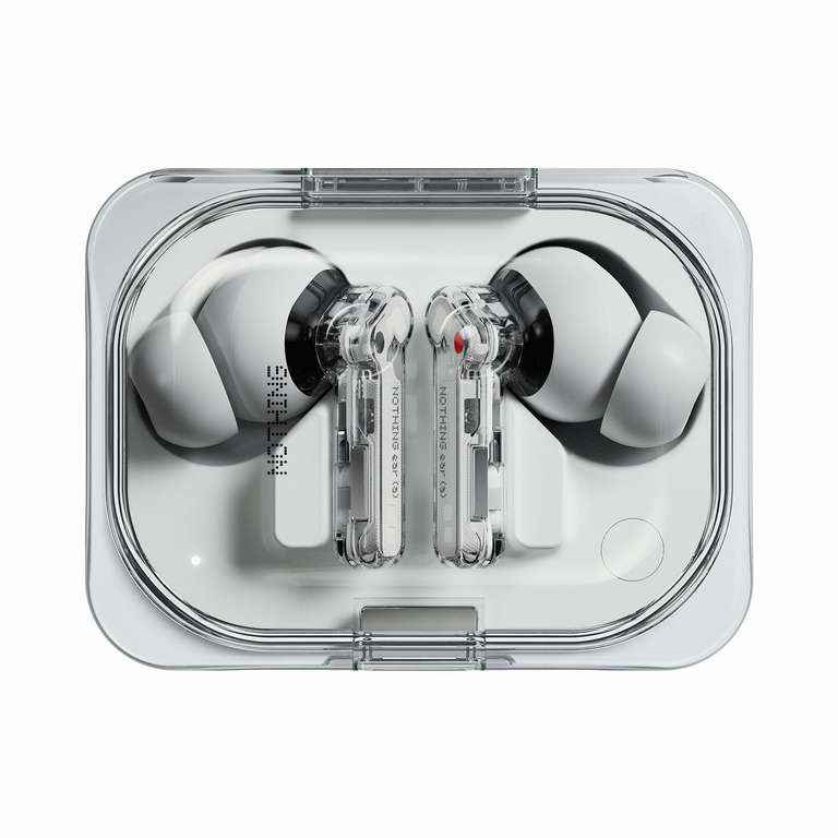 Nothing Ear (a) wireless earbuds with Active Noise Cancelling, Bass Enhance Algorithm - White