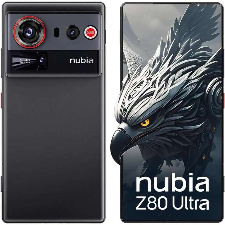 nubia Z80 Ultra 5G Unlocked 512GB SmartPhone, 8 Elite Gen 5, 80W 144Hz AMOLED W/code / £534.47 With Payapl Lumixar (UK Del.)