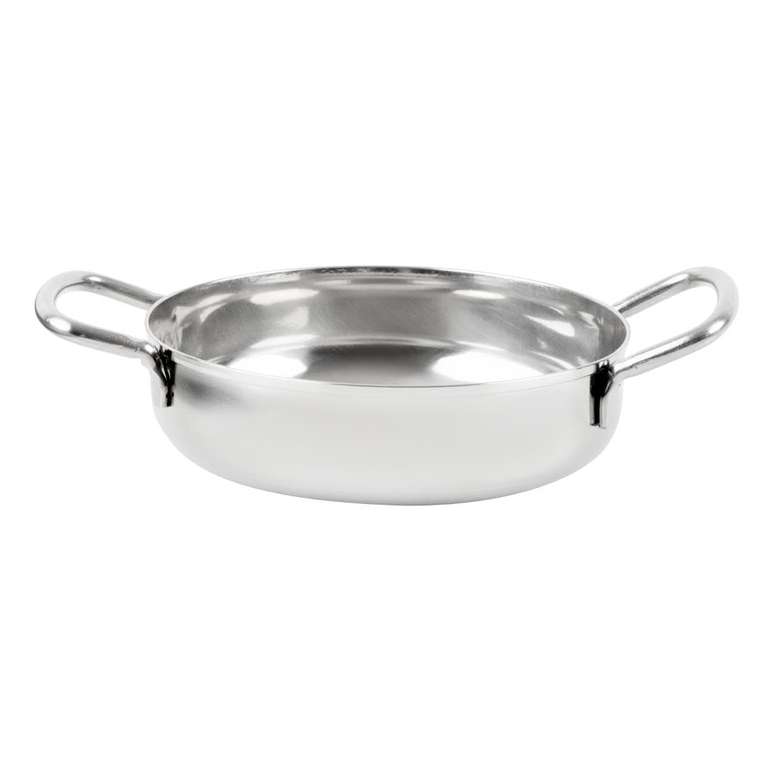 Olympia Table Presentation Double Handle Dish Stainless Steel, 125 mm