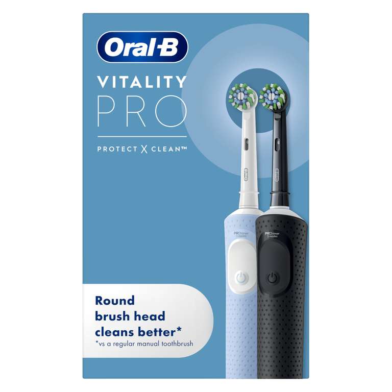 Oral-B Vitality PRO Electric Toothbrush With Timer Black - w/Code, Sold By AO (UK Mainland)