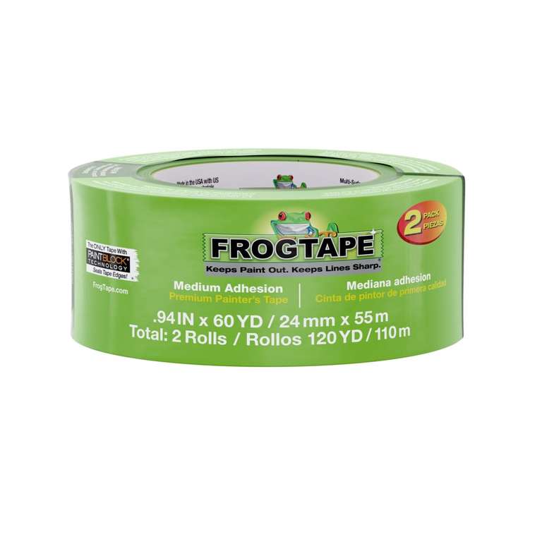 pack of 2 - Frog Tape Multi-Surface Masking Tape for Painting 24mm x 55m
