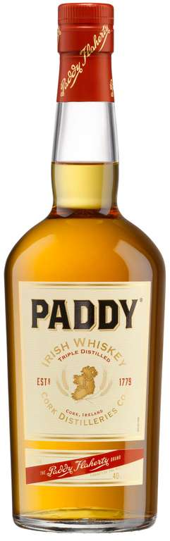 Paddy Irish Whisky, 700ml 40% abv - £16.20-£15.30 (maxS&S).
