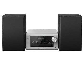 Panasonic Micro HiFi System SC-PM702EB-S CD DAB FM Radio Bluetooth Silver (Certified Refurbished) Sold By Panasonic - With Code