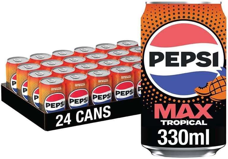 Pepsi Max Tropical, 24 x 330ml
