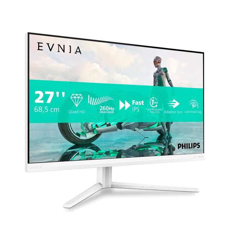 Philips 27M2N3501PA 27 inch WQHD Gaming Monitor 260Hz, Fast IPS Panel, 0.3ms MPRT, Adaptive Sync, HDR10, G-Sync Compatible