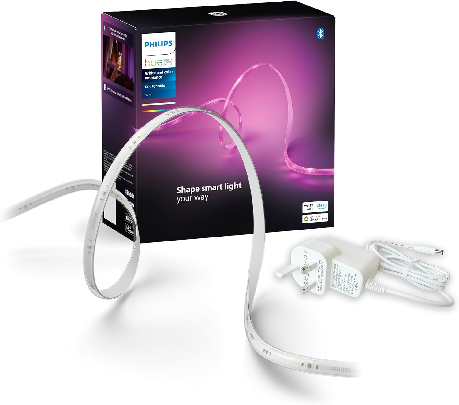 Philips Hue Indoor Motion Sensor with Wireless Control, White