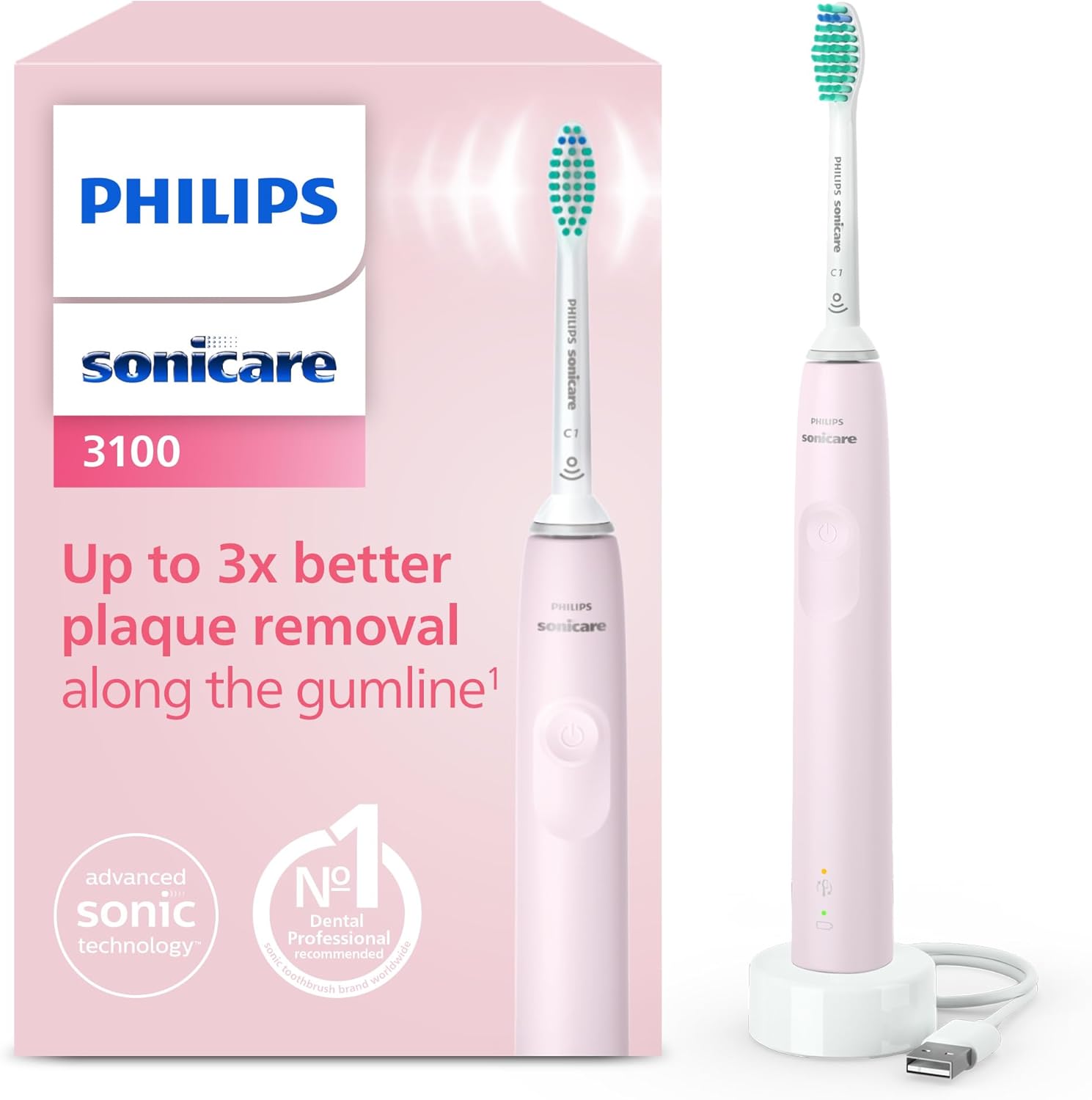 Philips Sonicare S2 Sensitive Toothbrush Heads, 4 Pack, White (HX6054/87)