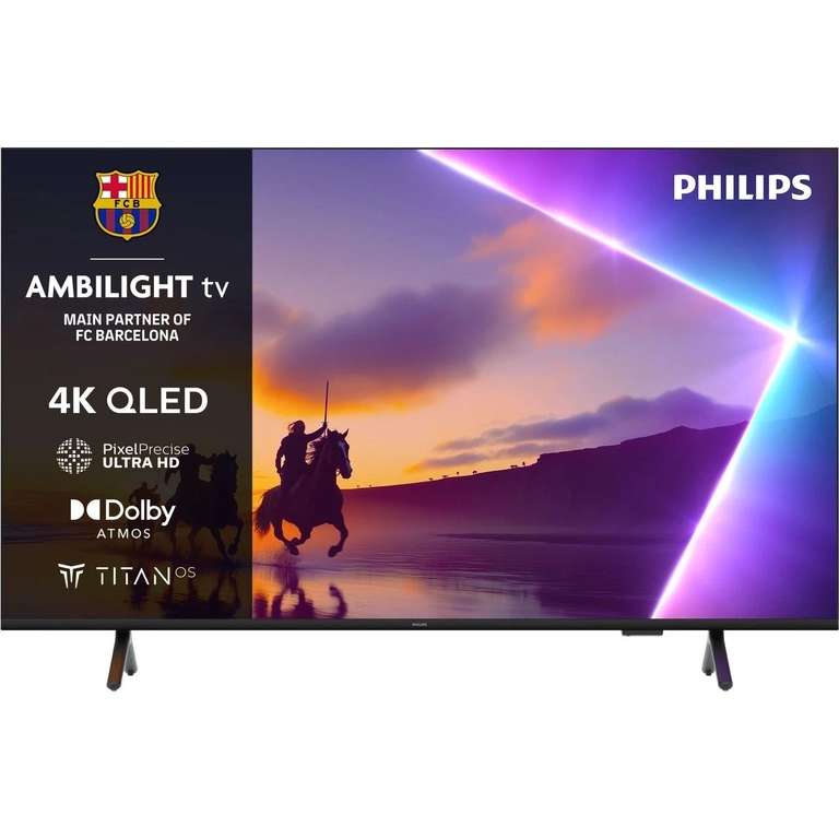 Philips TPVision Ambilight 4K QLED TV [PUS8500] - 43" / 50" £302.60 / 55" £345.10 / 65" £481 / 75" £631 / 85" £911 w/code - ao (UK Mainland)
