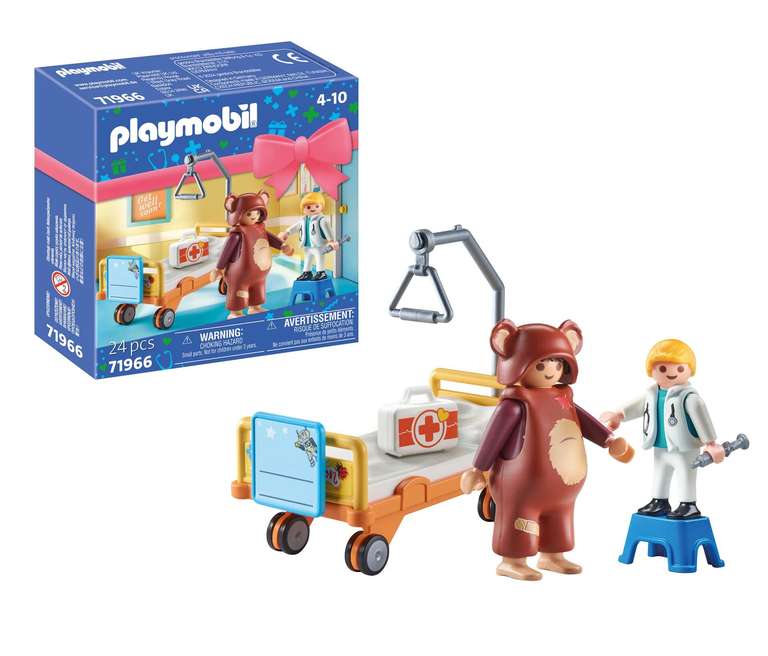 Playmobil Get Well Soon – Patient Figure with Crutches & Care Accessories
