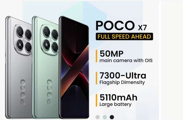 POCO X7 5G Global Version 6.67" AMOLED 120Hz 5110mAh Fast Charge 50MP 12/512 GB - w/Code - Sold By XIAOMI LOCAL Authorized Store