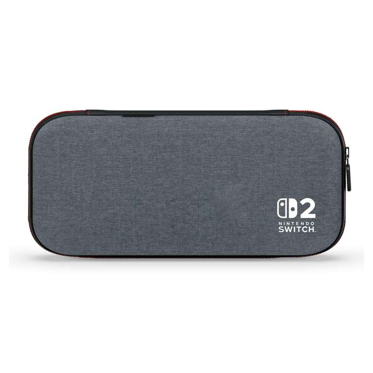 PowerA Slim Case for Nintendo Switch 2 - Grey, Officially Licensed, Protective Case, Holds 10 Game Cards