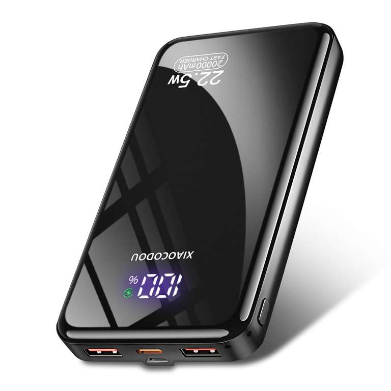 Power Bank 20000mAh, PD3.0 QC4.0 22.5W Fast Charging