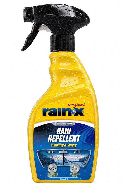 Rain-X Rain Repellent - Superior Visibility & Water Repellency - Ideal for Car Windscreens & Side Windows - 500ml