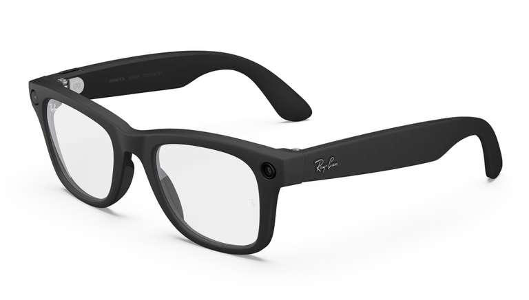 Ray-Ban Meta (Gen 2) Wayfarer AI Glasses - Matte Black/Clear Lenses