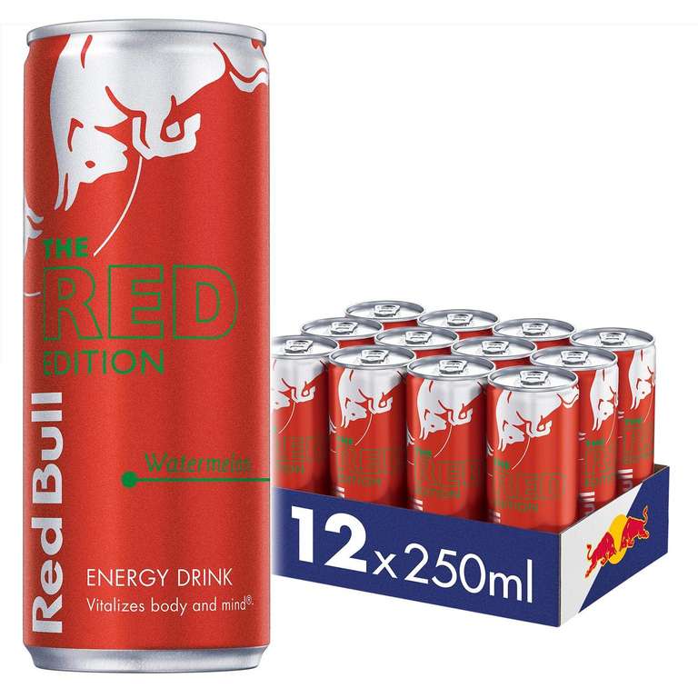 Red Bull Energy Drink Red Edition Watermelon 250ml x12