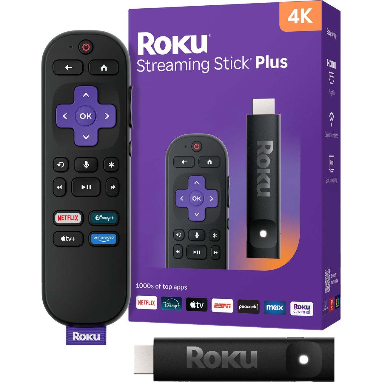 Roku Streaming Stick HD / Roku Streaming Stick Plus 4K - £28.90 - W/Code | Sold by AO (UK Mainland)