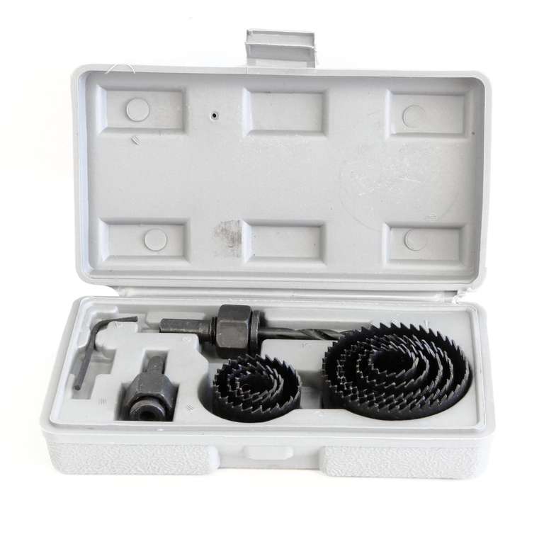 Rolson 58129 12 pc Holesaw Kit, Black