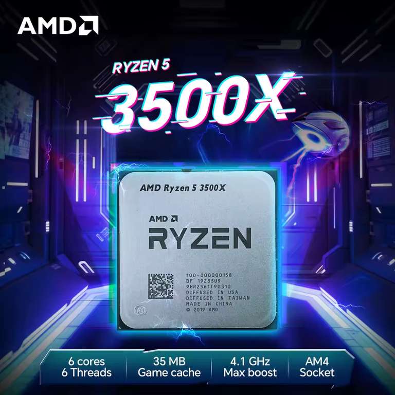 Ryzen 5 3500X Socket AM4 3.6GHz CPU (No cooler) at Tech PC Store