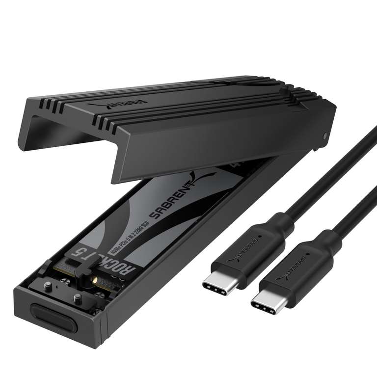 SABRENT NVMe Enclosure USB C 10Gbps M.2 Enclosure with code at Store4PC-UK