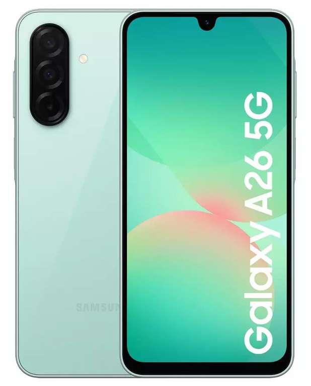 Samsung A26 5G 6.7" Smartphone - Green or Black ( Excellent Refurb / 5G / 8GB / 256GB / 50MP OIS / IP67 ) @Argos