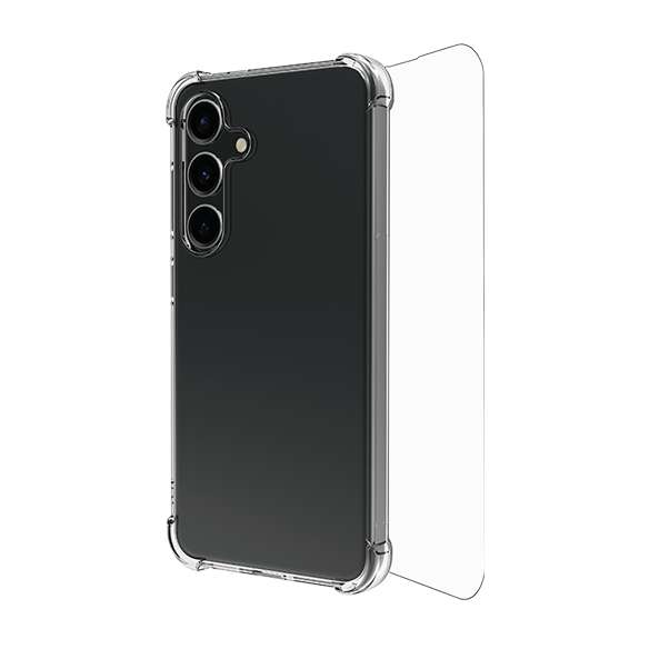 Samsung Galaxy S25 Plus Clear Case and Screen Protector