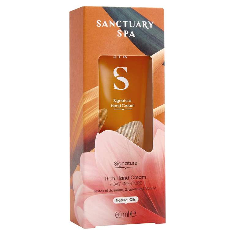 Sanctuary Spa Signature Rich Hand Cream, Vegan 60ml