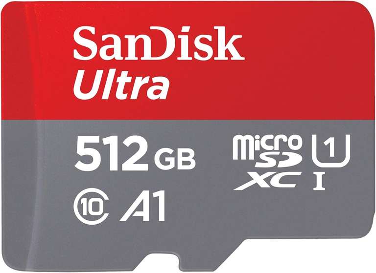 SanDisk 512GB Ultra microSDXC Card + SD Adapter, Up to 150MB/s