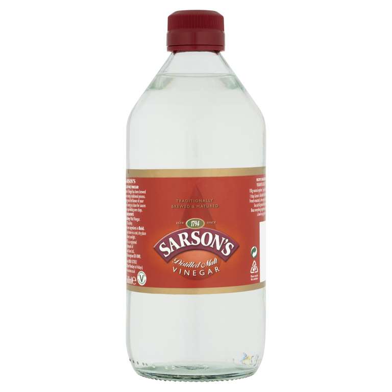 Sarsons Distilled Malt Vinegar, 568 ml (S&S £1.19)