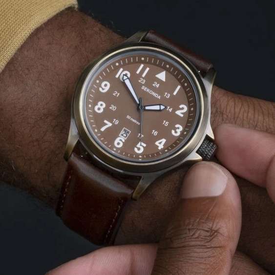 Sekonda Altitude 42mm 50WR Mens Watch - W/Code | Sold by SekondaAccuristLimit