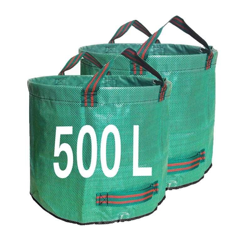 Singwow 500L Heavy Duty Garden Waste Bags, Reinforced Base Edge, 2 Pack - Sold By Beelike Limited UK / FBA