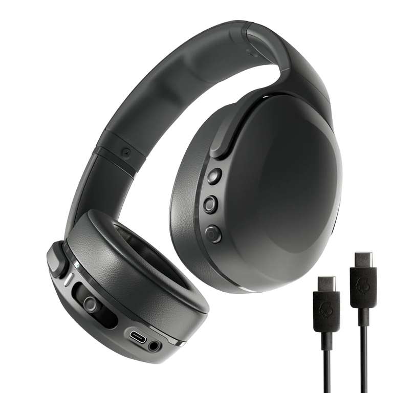 Skullcandy Crusher Evo Wireless Bluetooth Headphones with Multi-Sensory Bass, Charging Cable, Noise Isolating - Sold & Shipped by Amazon EU