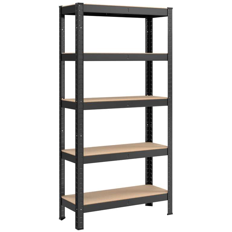 SONGMICS 5-Tier Shelving Unit, Load Capacity 650 kg, 30 x 75 x 150 cm