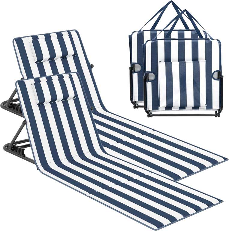 SONGMICS Folding Camping Chair - Set of 2 - All Colours - Sold by SONGMICS HOME UK