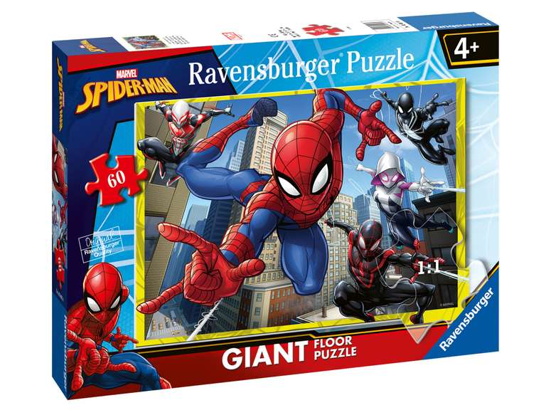Ravensburger Marvel Spiderman Toys - 60 Piece Giant Floor Jigsaw Puzzle