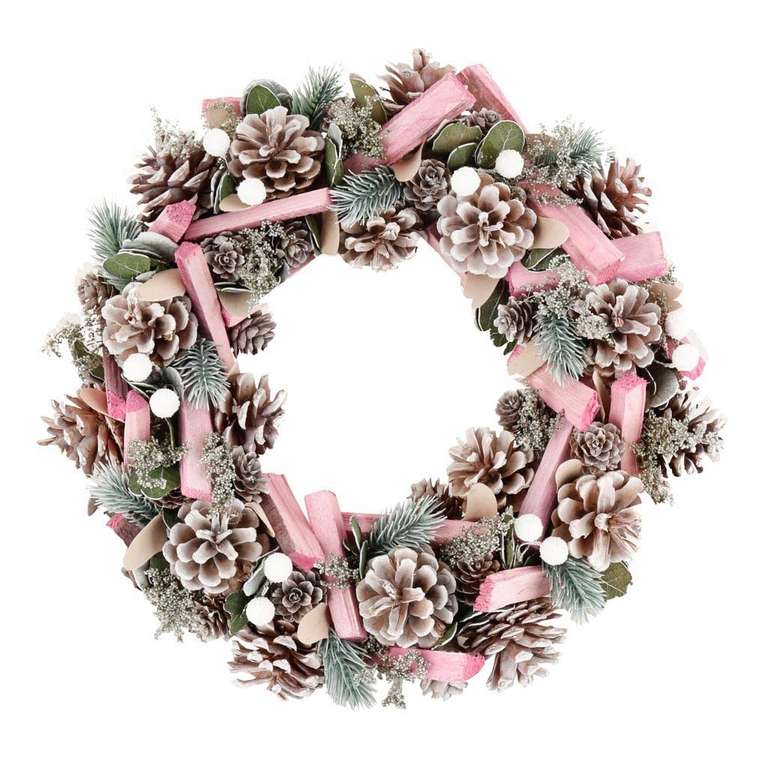 Spring Wreath Large Front Door Festive Pastel Pink