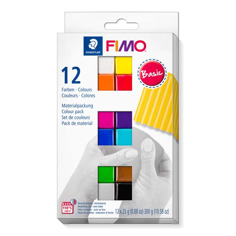 Staedtler Fimo Soft Basic Oven Bake Modelling Clay 12x25g