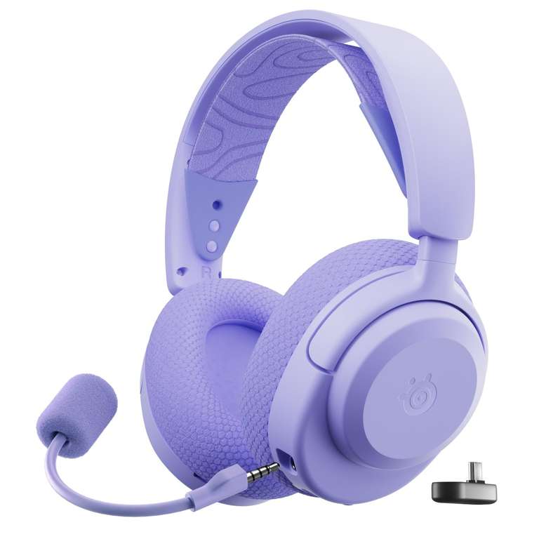 SteelSeries Arctis Nova 3X Wireless - Gaming Headset - Mobile App Control - 40 HR Battery with Fast Charging - Nova Lavender