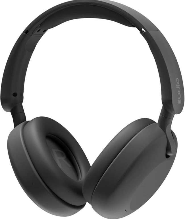 Sudio K2 True Wireless ANC Over‑Ear Headphones Hybrid ANC Bluetooth 60h Black - W/Code - Sold by STOCS UK