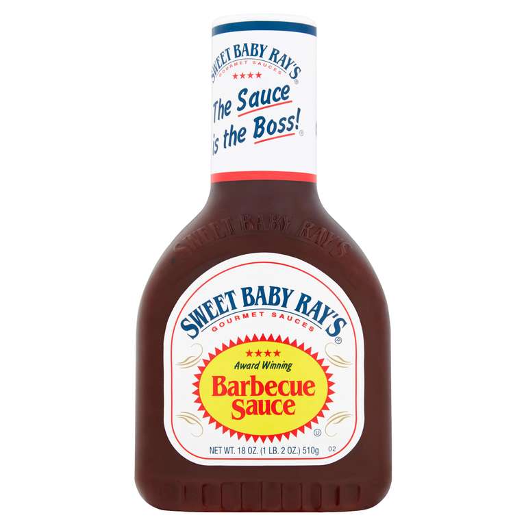 Sweet Baby Rays Original BBQ Sauce, 1 x18oz bottle, Sweet and Tangy Barbeque sauce, Perfect for Burgers, Ribs and Chicken – 510ml S&S £2.83