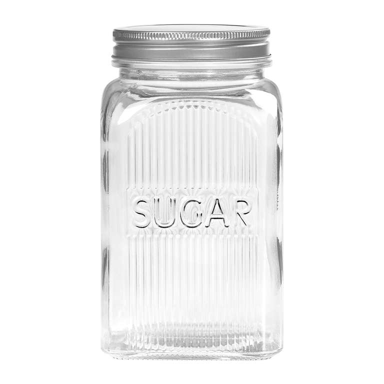 Tala Clear Ribbed Glass Storage Canister 1250ml