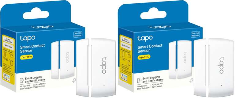 Tapo T110 Smart Door Alarm with Real-Time Monitoring, Instant Notifications, Smart Home Automation, Battery