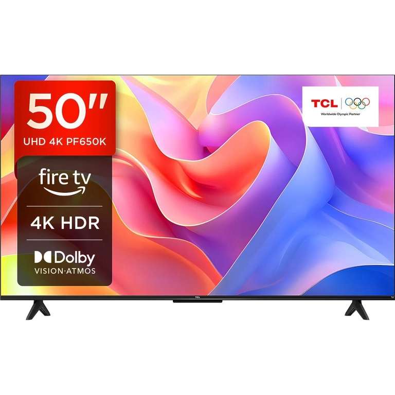 TCL 50PF650K 50-inch 4K Ultra HD HDR Smart LED Fire TV - W/Code | Sold by AO (UK Mainland)