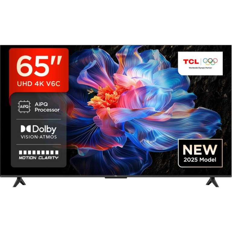 TCL V6CUK 65" 4K Ultra HD DLED HDR Google Smart TV - 65V6CUK